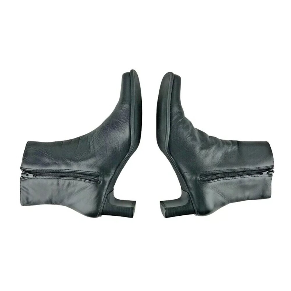 Croft & Barrow Womens Black Side Zipper Block Heel Ankle Bootie Size US 6.5 M - Picture 6 of 9